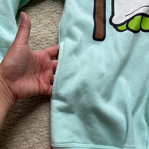 Washed but never worn Star Wars Baby Yoda Zip up Hoodie with ears - Picture 3 of 5